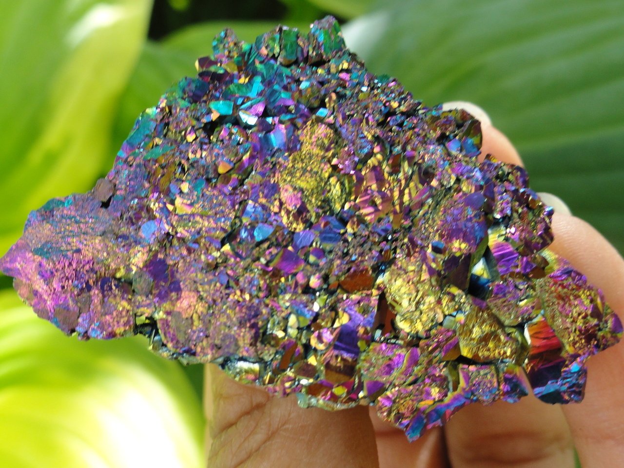 TITANIUM QUARTZ CLUSTER~ Stone of Humor, Playfulness, Relaxation* - Earth Family Crystals