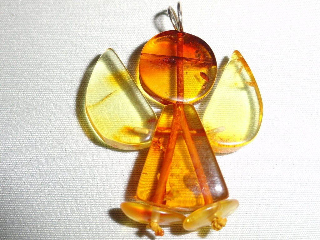 BALTIC AMBER ANGEL PENDANT ~ Calms Nerves, Increases Confidence & Mental Clarity* - Earth Family Crystals