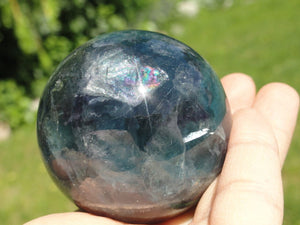 RAINBOW FLUORITE SPHERE~ Stone of Mental Enhancement & Clarity - Earth Family Crystals