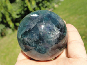 RAINBOW FLUORITE SPHERE~ Stone of Mental Enhancement & Clarity - Earth Family Crystals