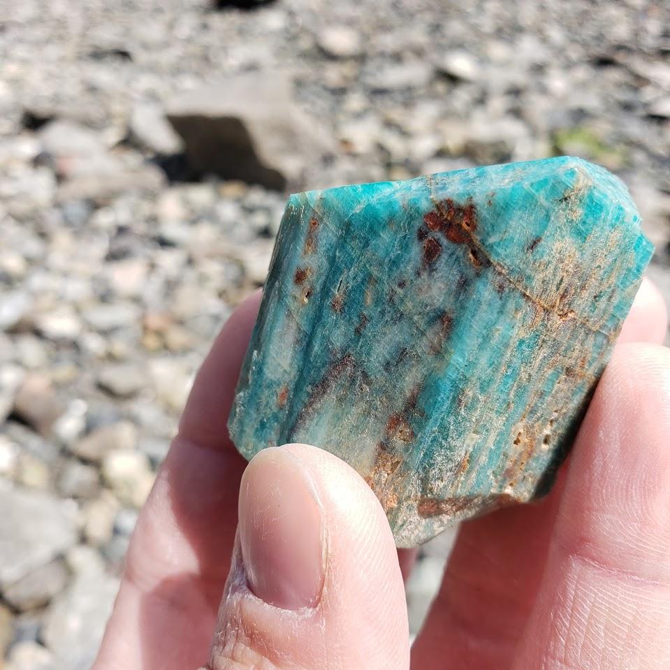 Famous Locality~ Beautifully Formed Robin Egg Blue Amazonite Point From Colorado - Earth Family Crystals