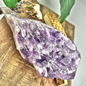 Incredible XL Elestial  Phantom Amethyst Point Specimen From Bahia, Brazil