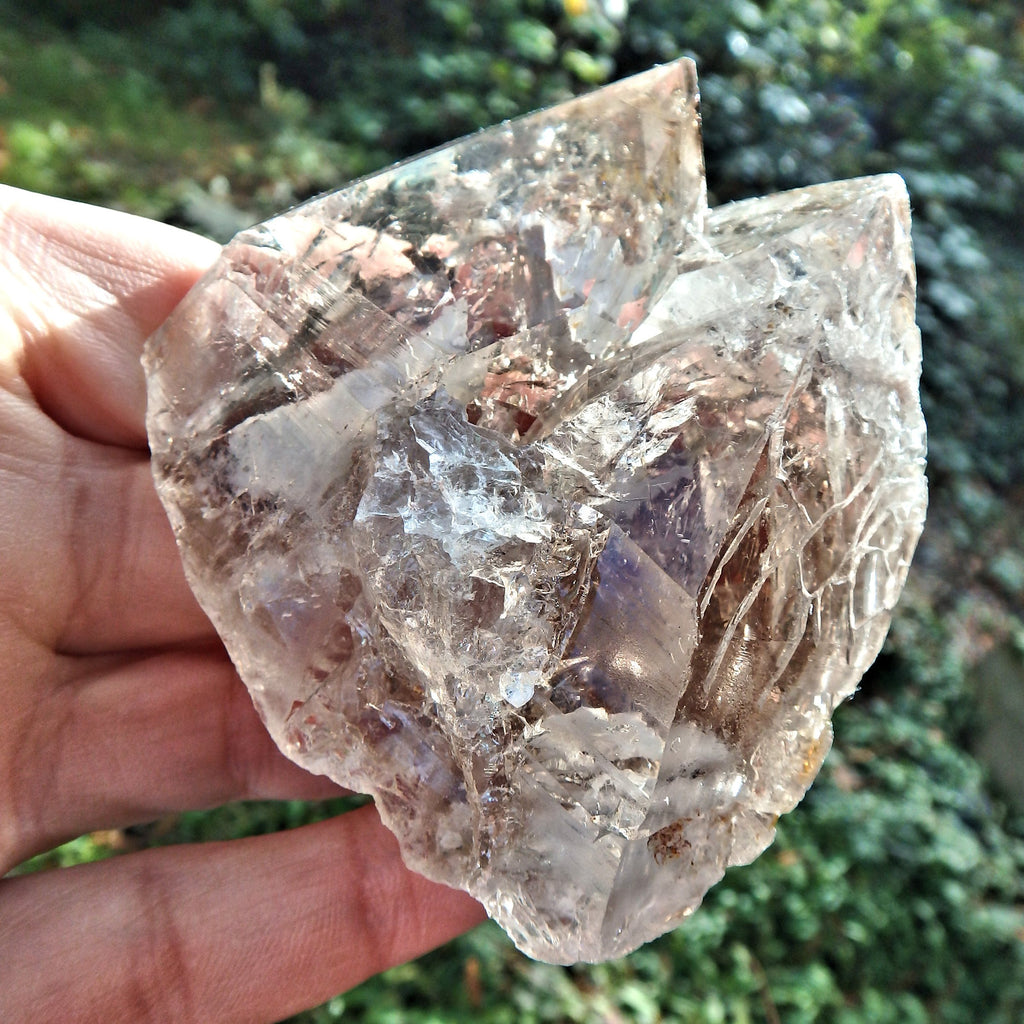 Unique Character Clear & Smoky Elestial Quartz From Brazil - Earth Family Crystals