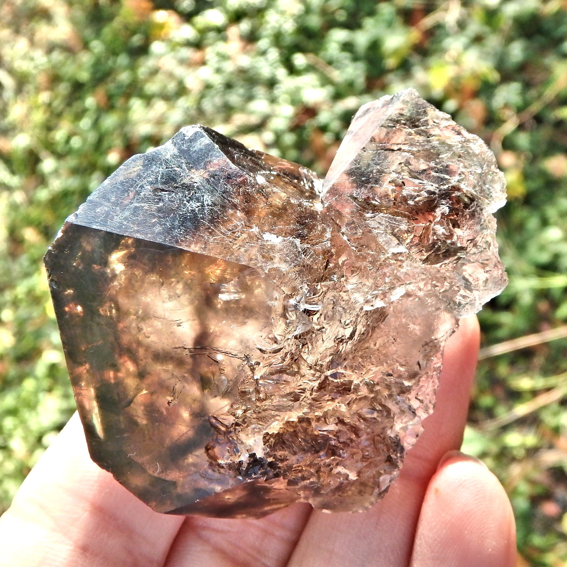Self Healing & Caves  Elestial Smoky Quartz From Brazil