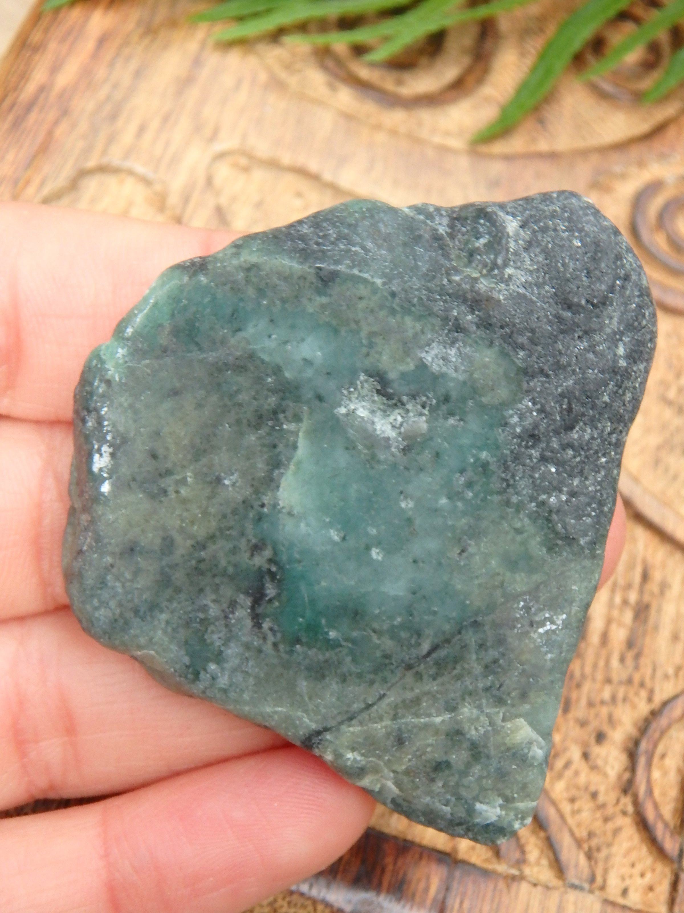Deep Green Emerald Slice From Brazil 3 - Earth Family Crystals