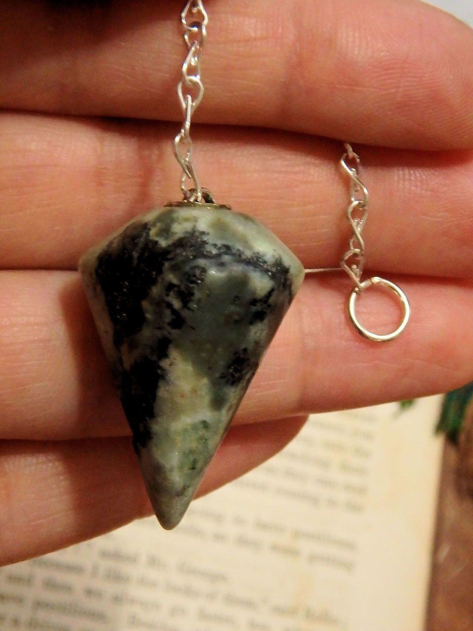 Creamy Green Emerald Pendulum - Earth Family Crystals
