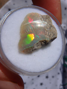 Beautiful Flashes Dainty Ethiopian Opal Raw Collectors Specimen 2 - Earth Family Crystals