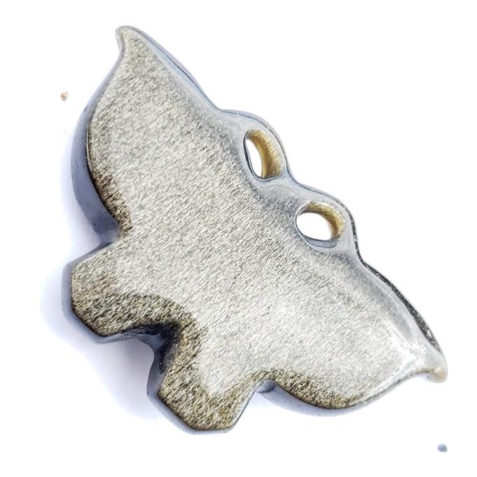 Golden Sheen Obsidian Butterfly Carving - Earth Family Crystals