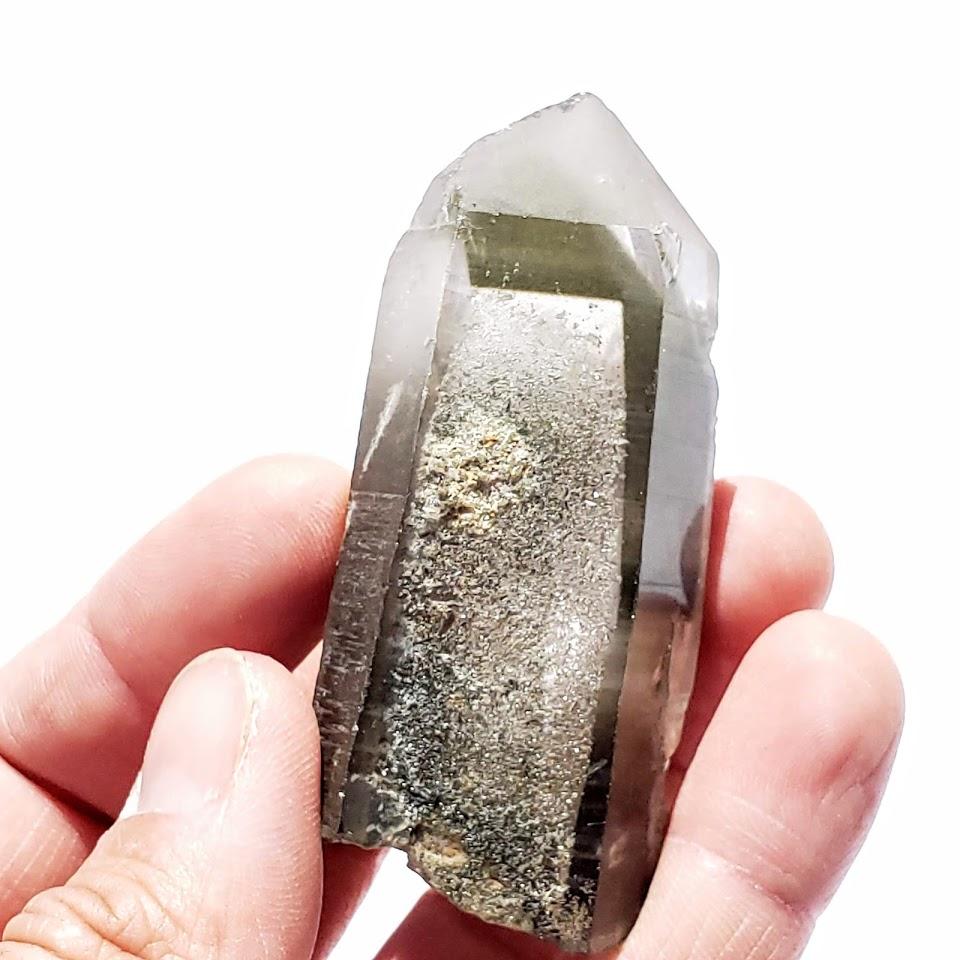 Fabulous Phantoms Shamanic Dream Quartz Natural Point From Brazil - Earth Family Crystals