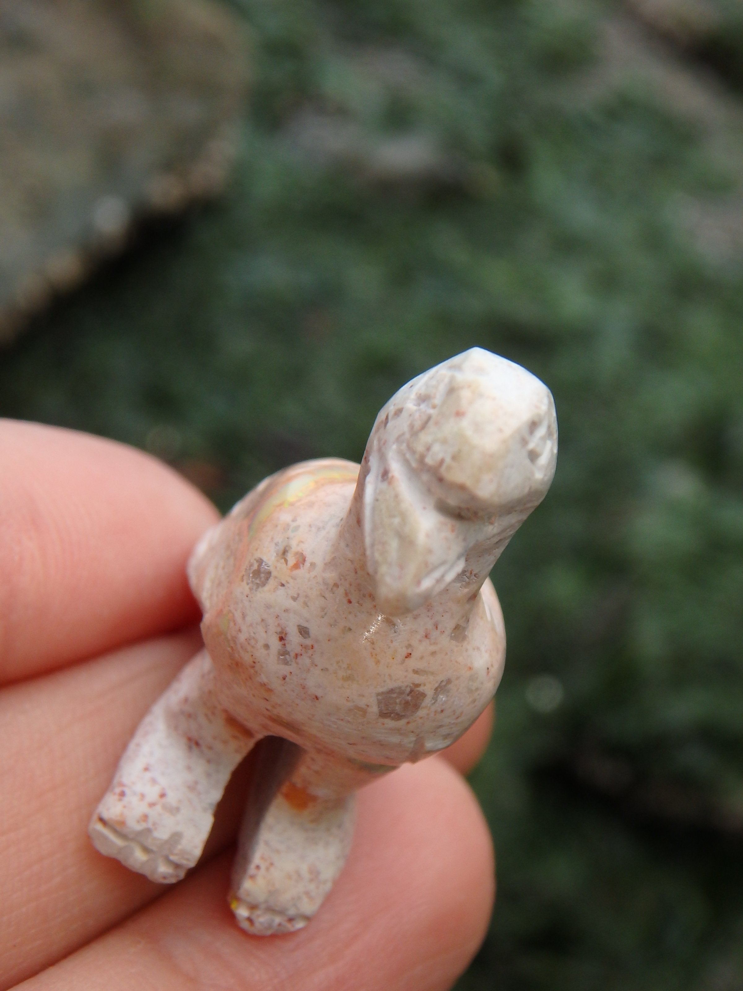 Elegant Eagle Mexican Fire Opal Carving - Earth Family Crystals