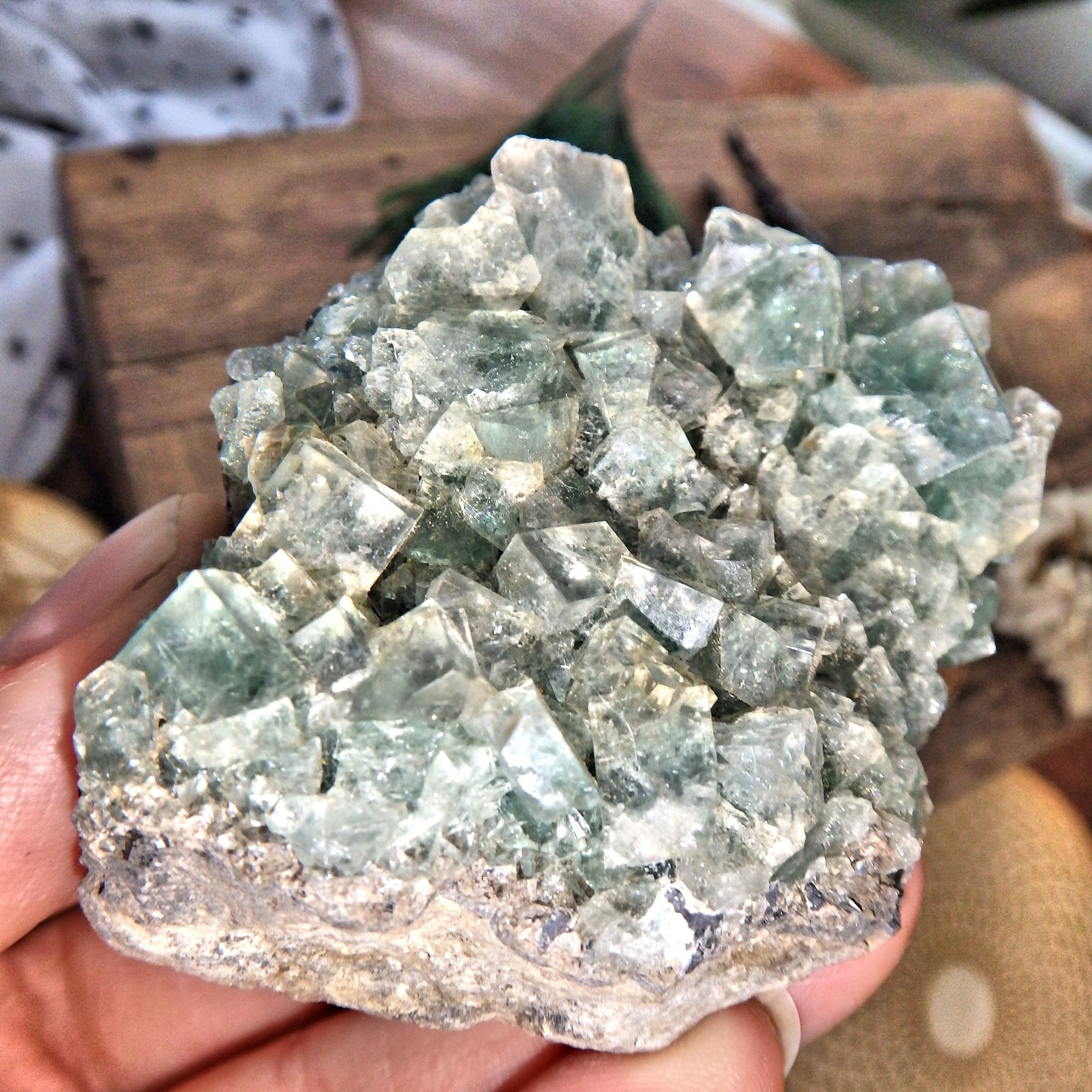 Fluorescence Crystal~Famous Rogerly Mine Cubic Fluorite From England - Earth Family Crystals