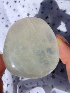 Smooth & Soothing Summer Green Fluorite Hand Held Worry Stone - Earth Family Crystals