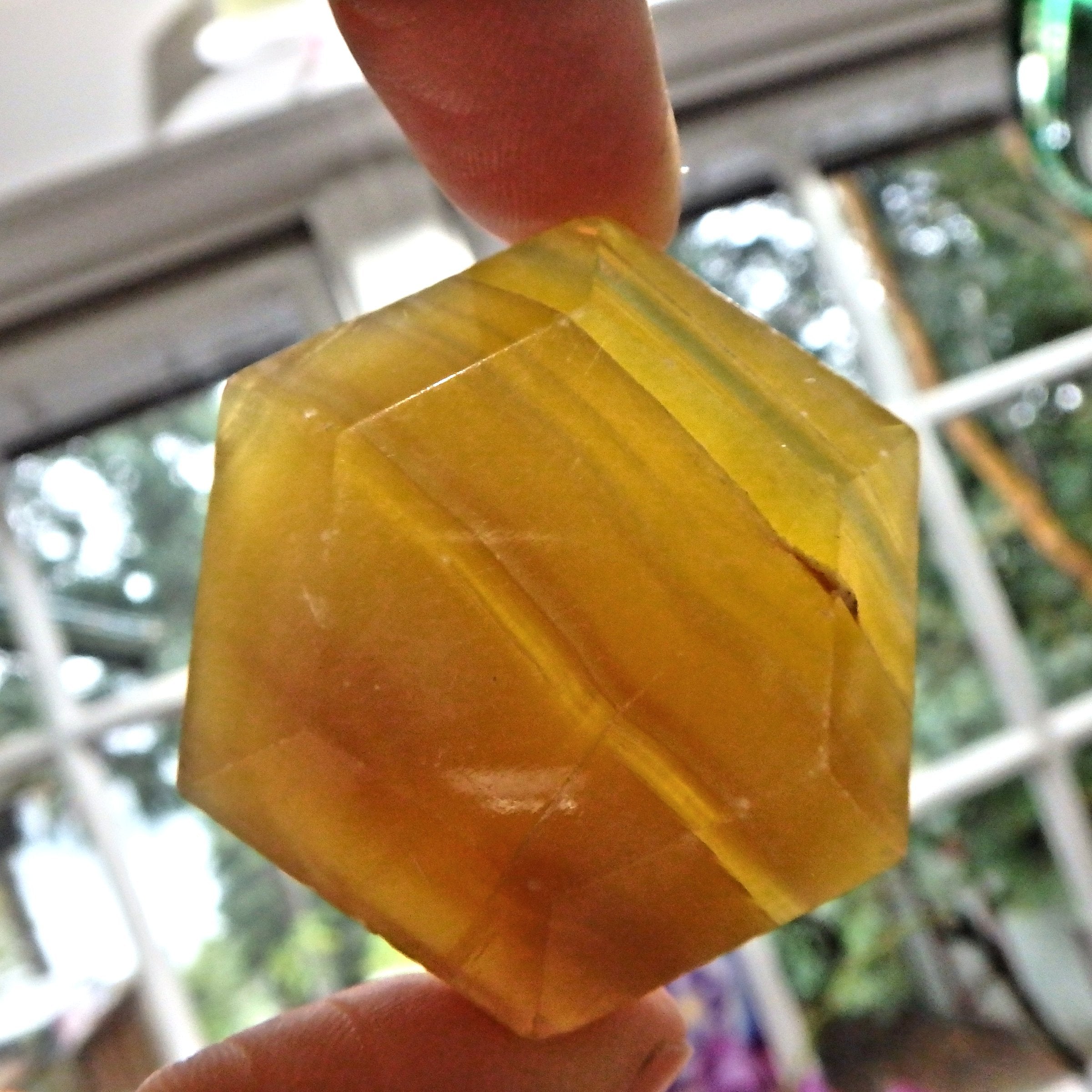 Golden Glow Polished Fluorite Carving Specimen 2 - Earth Family Crystals