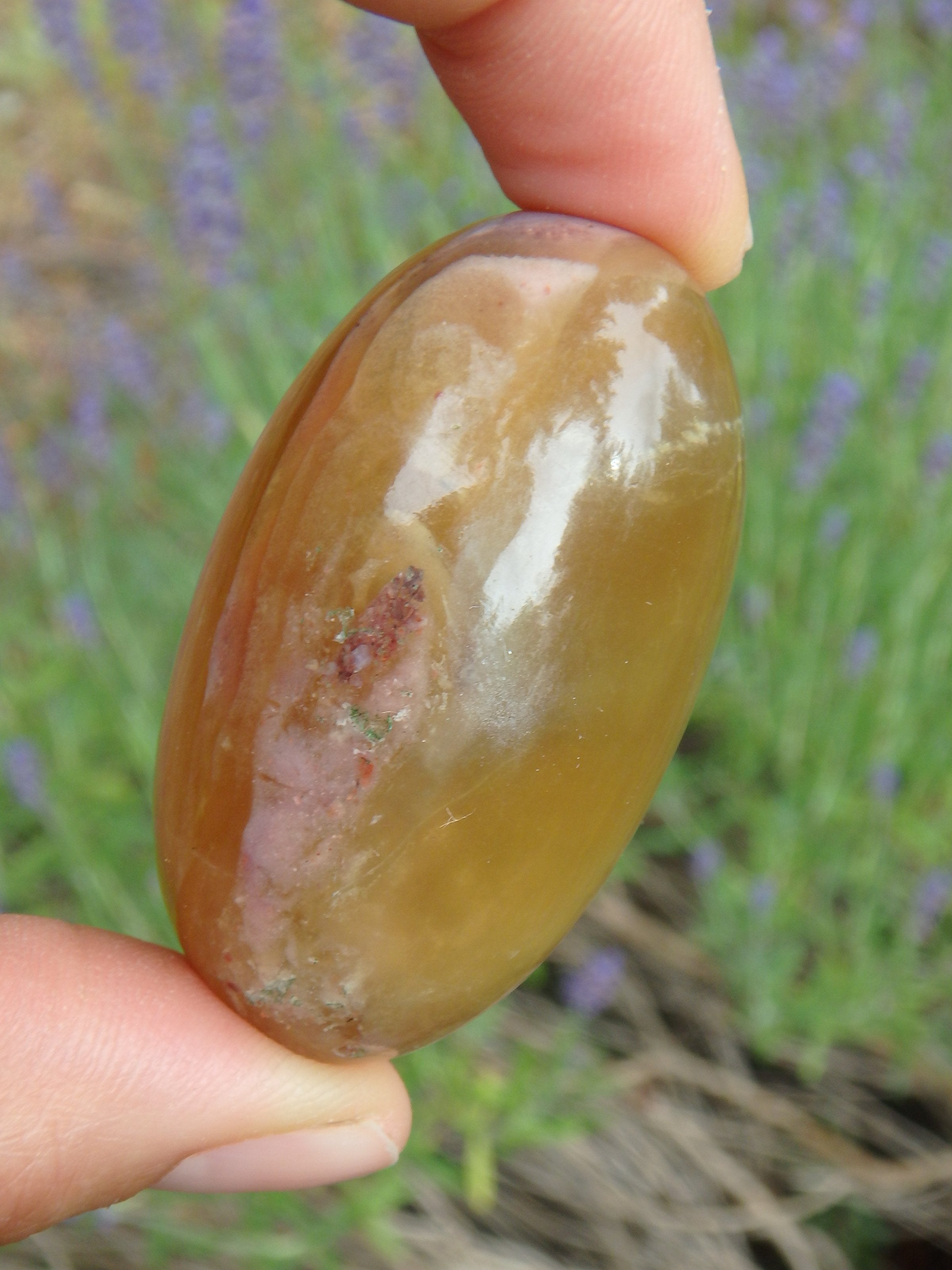 Smooth & Soothing Golden Fluorite Egg Shape Specimen 3 - Earth Family Crystals