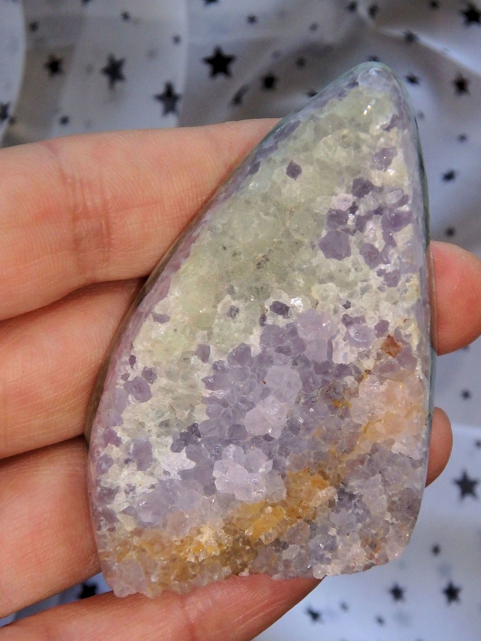 Rare & Natural Double Sided Beauty! Purple Druzy Amethyst & Vibrant Green Fluorite Partially Polished Specimen From Colorado - Earth Family Crystals