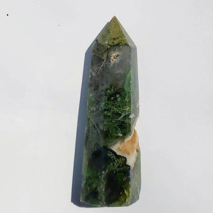 Polished Moss Agate Standing Display Tower #4 *REDUCED* - Earth Family Crystals
