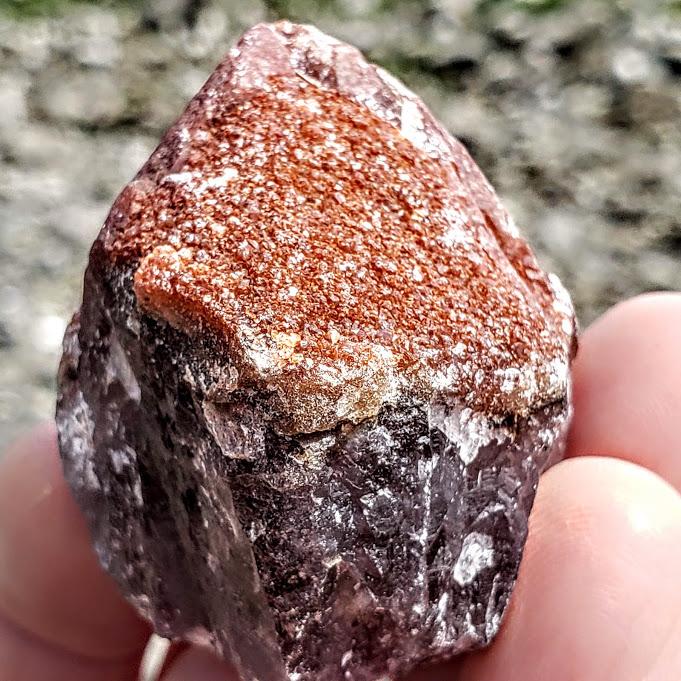 Red Amethyst Standing Point From Brazil - Earth Family Crystals