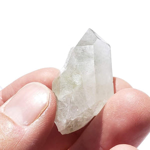 Green Chlorite Included Quartz Natural Point From Brazil #1 - Earth Family Crystals