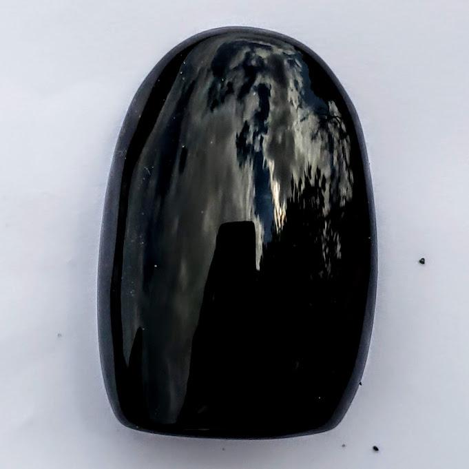 Self Standing Black Obsidian Display Carving #1