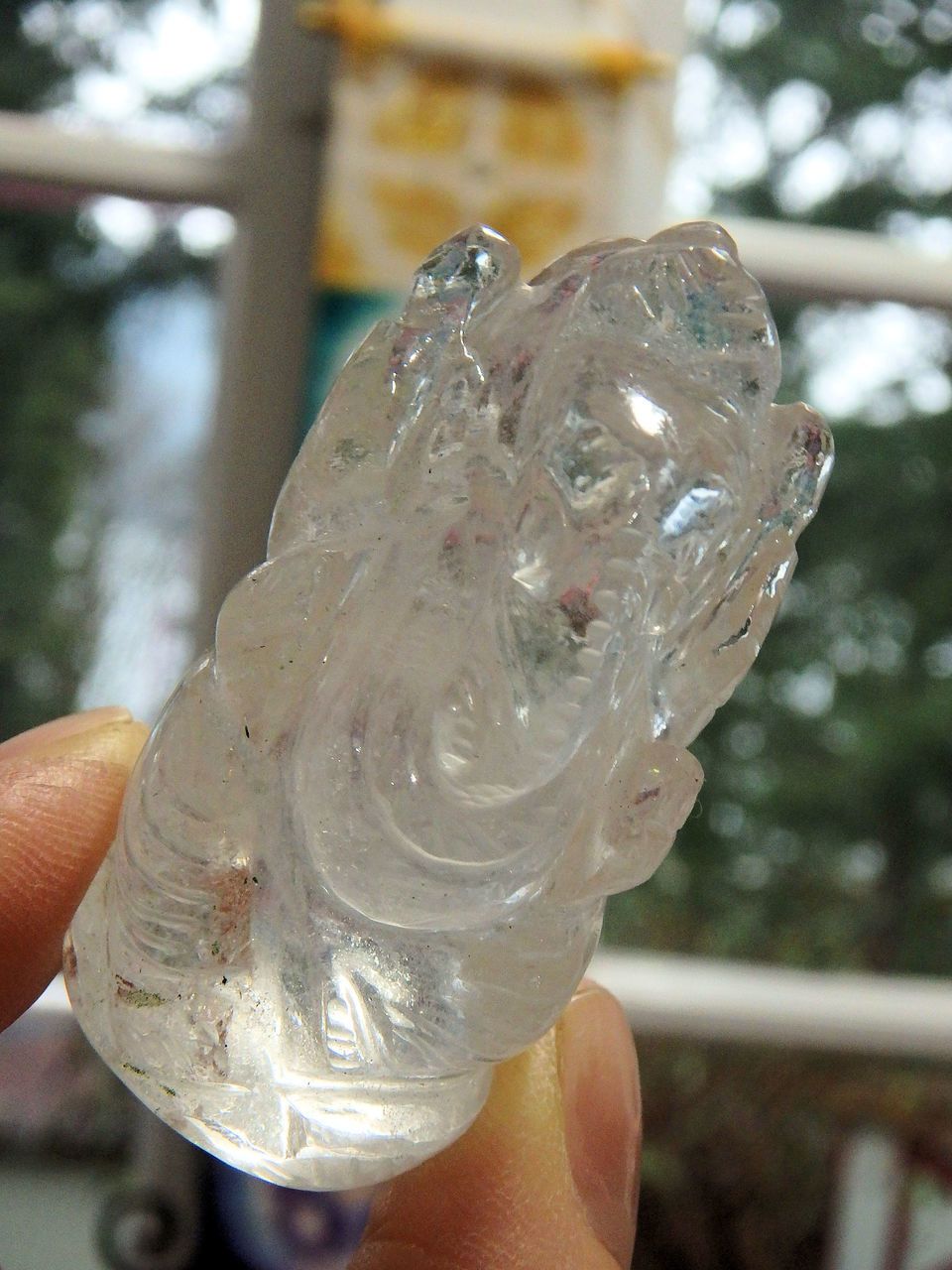 Ganesha Display Specimen in Clear Quartz - Earth Family Crystals