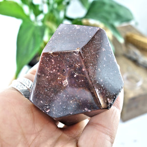 Large Chunky Polished Red Almandine Garnet From India 2 - Earth Family Crystals
