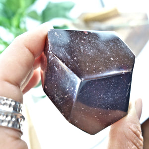 Large Chunky Polished Red Almandine Garnet From India 2 - Earth Family Crystals
