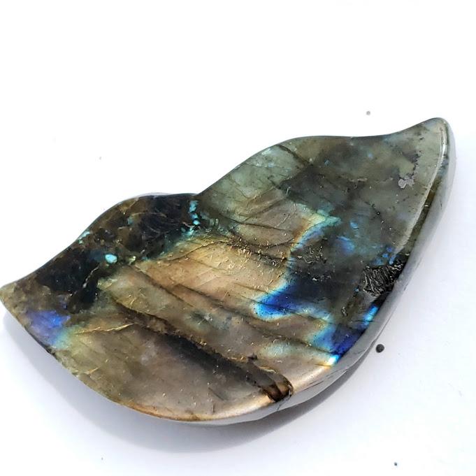 Rainbow Labradorite Butterfly Carving - Earth Family Crystals