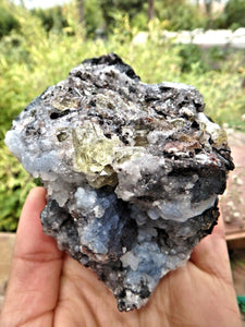 Chunky Large Golden Apatite Points Nestled In Matrix - Earth Family Crystals