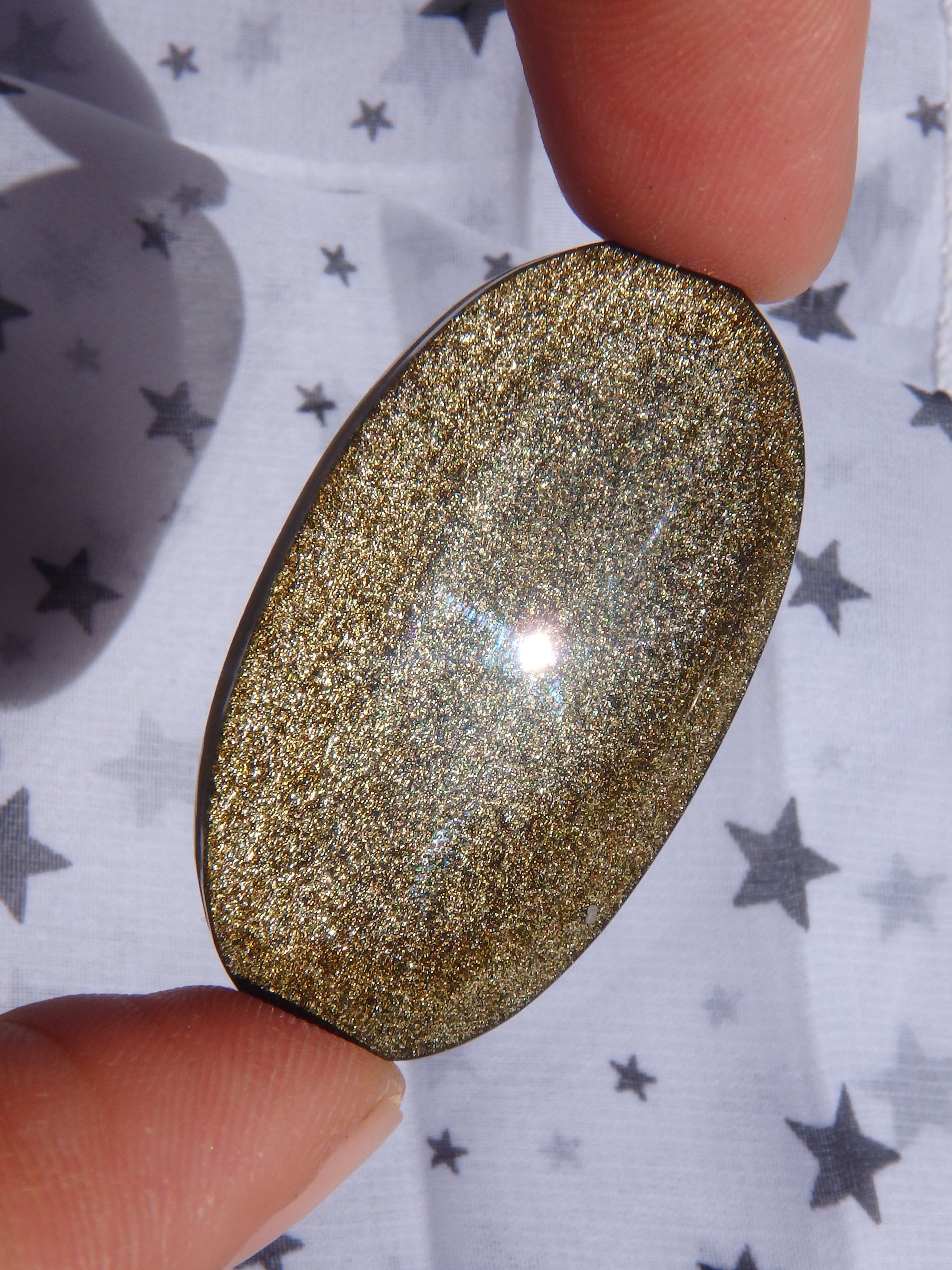 Fabulous Golden Sheen Obsidian Cabochon~Ideal for Jewellery Making 1 - Earth Family Crystals