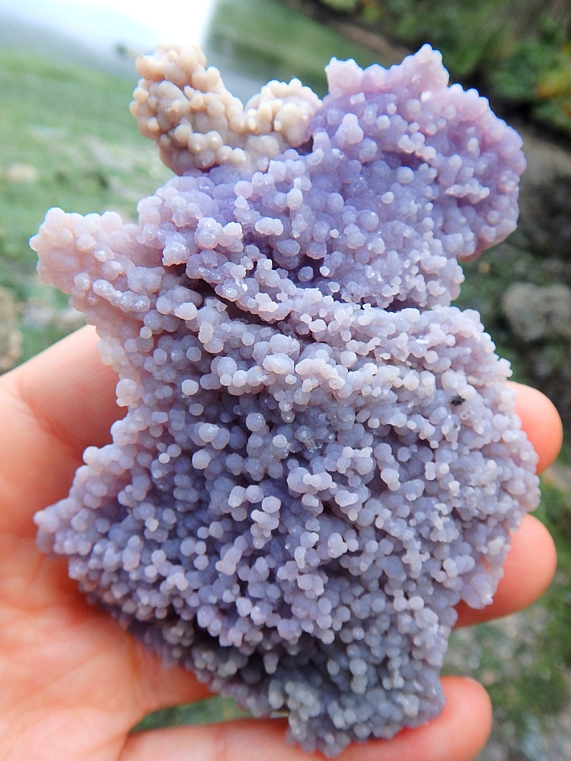 Pretty Purple Large Grape Agate Display Specimen From Indonesia - Earth Family Crystals