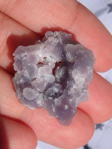 Shimmering Purple & Green Grape Agate Hand Held Specimen