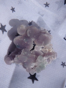 Shimmering Purple & Green Grape Agate Hand Held Specimen