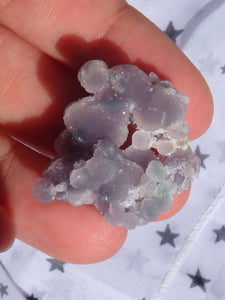 Shimmering Purple & Green Grape Agate Hand Held Specimen