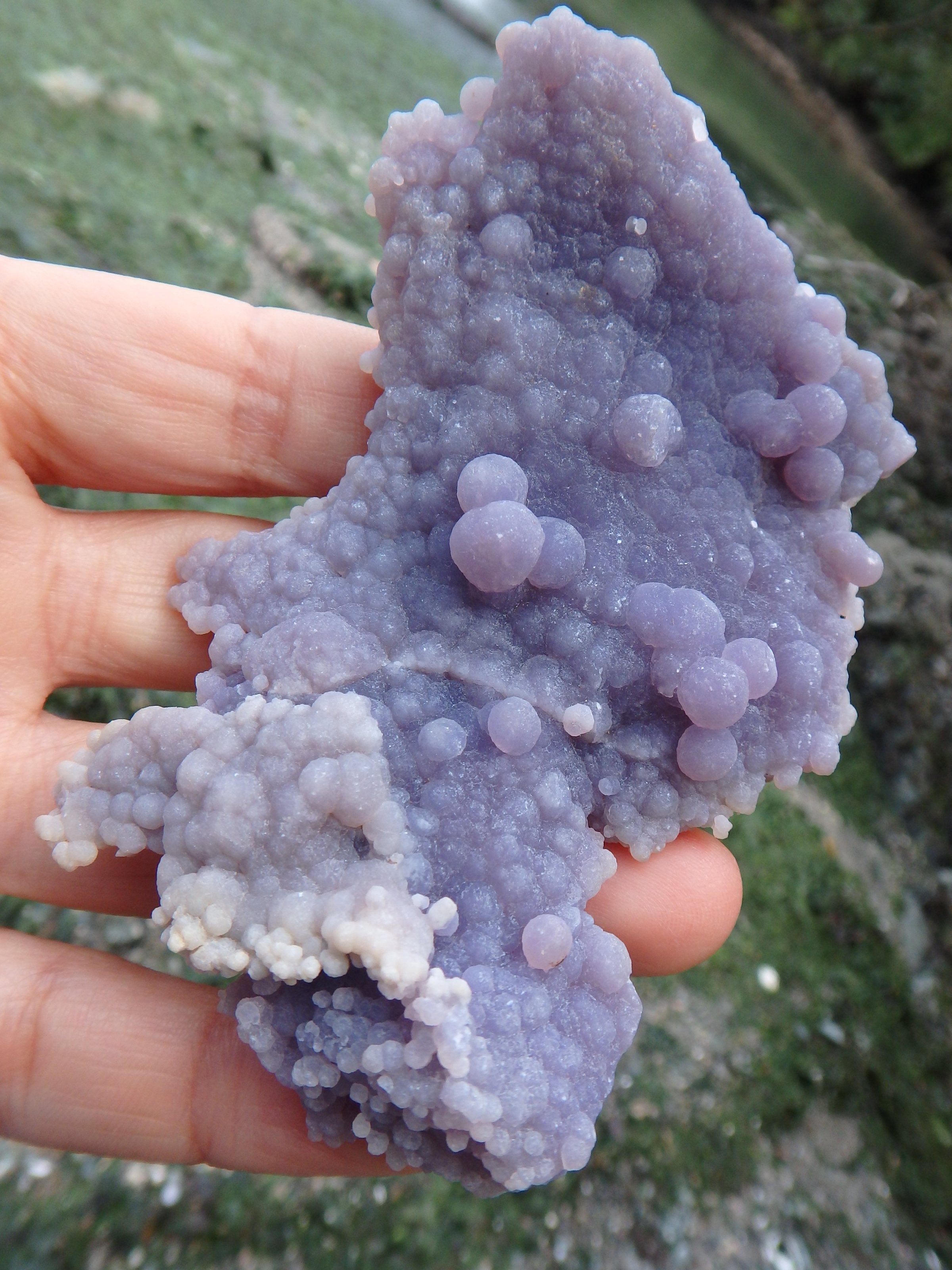 Pretty Purple Large Grape Agate Display Specimen From Indonesia - Earth Family Crystals