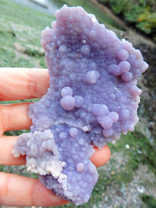 Pretty Purple Large Grape Agate Display Specimen From Indonesia - Earth Family Crystals