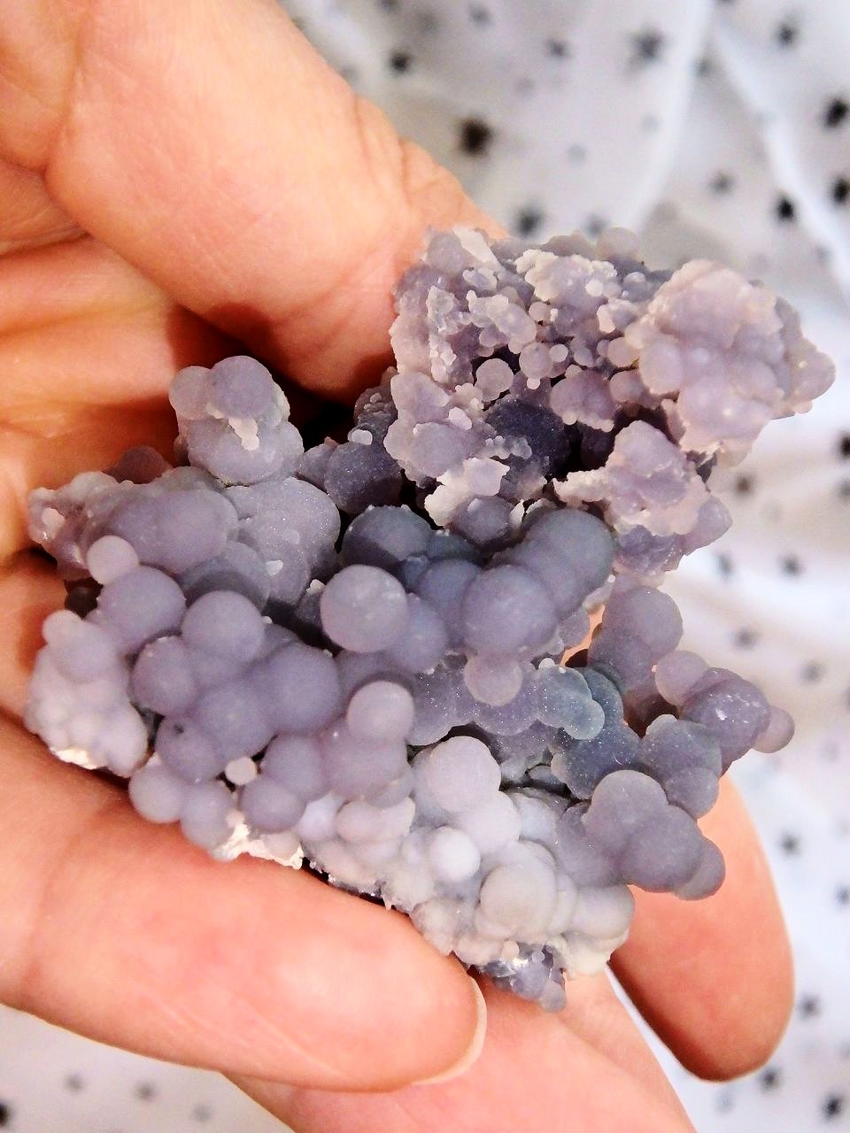 Unique Shape Bytrodial Purple Grape Agate Specimen From Indonesia 1 - Earth Family Crystals