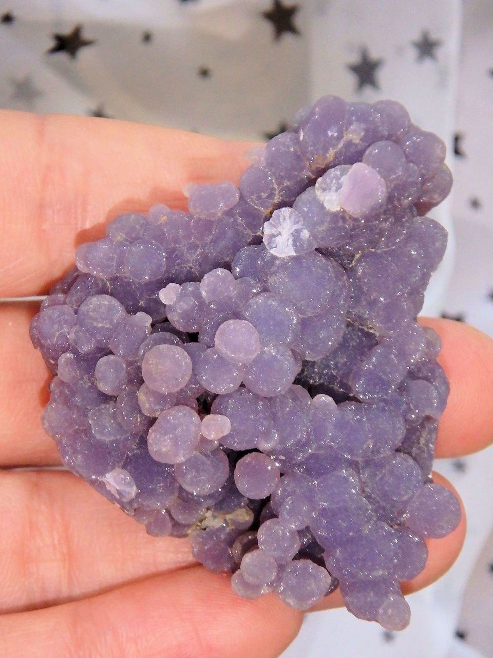 Deep Purple Shimmer Grape Agate Cluster From Indonesia - Earth Family Crystals