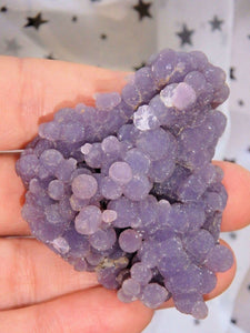 Deep Purple Shimmer Grape Agate Cluster From Indonesia - Earth Family Crystals