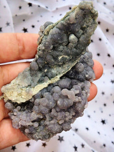 Unique Shape Bytrodial Purple Grape Agate Specimen From Indonesia 2 - Earth Family Crystals