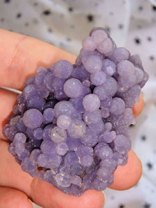 Deep Purple Shimmer Grape Agate Cluster From Indonesia - Earth Family Crystals