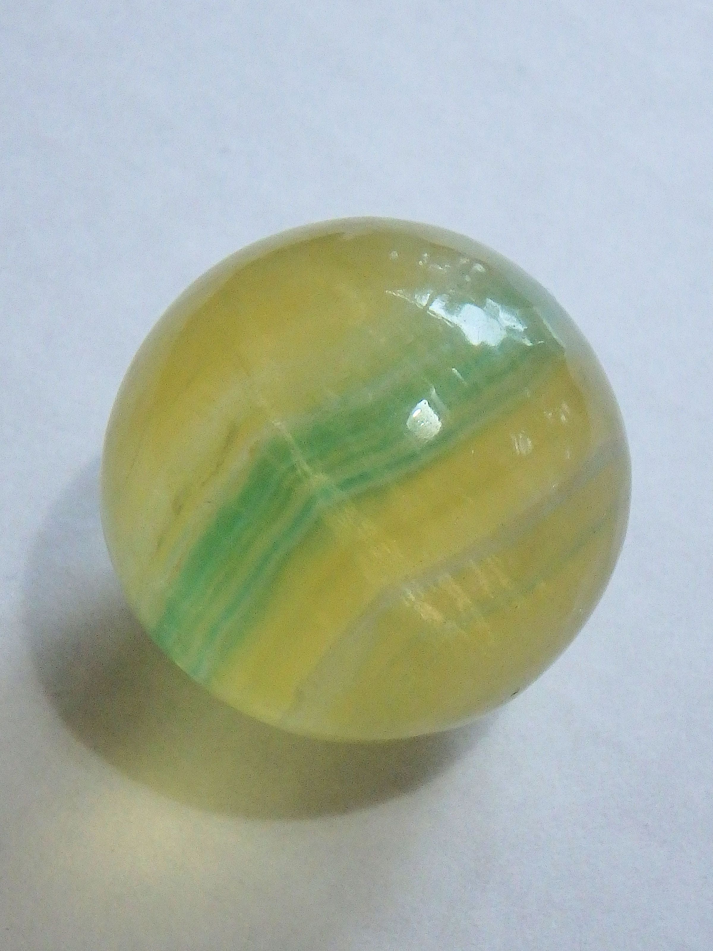 Vibrant Golden & Green Fluorite Small Sphere Carving 2 - Earth Family Crystals