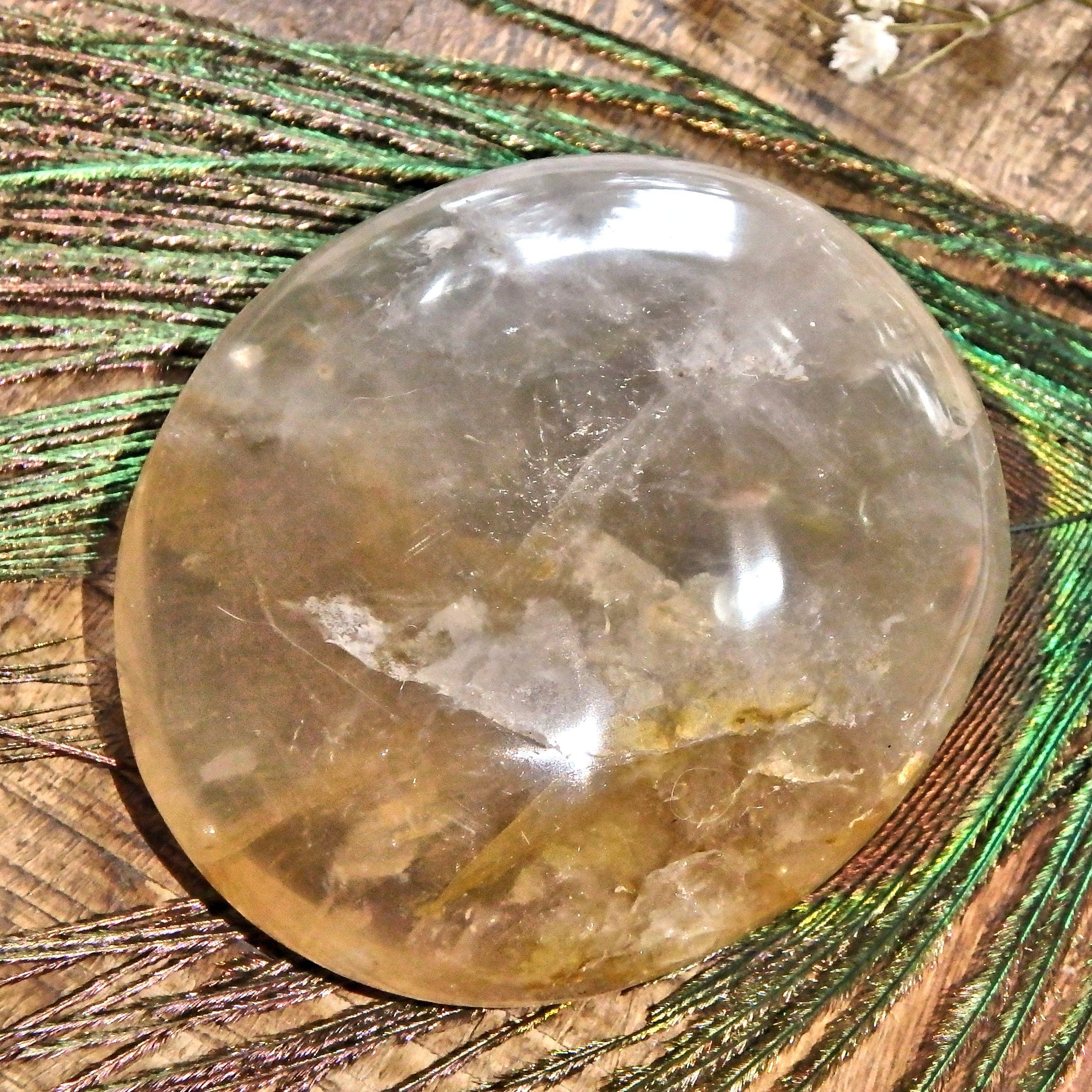 Clouds of Golden Inclusions Hematoid Quartz Hand Held Specimen - Earth Family Crystals