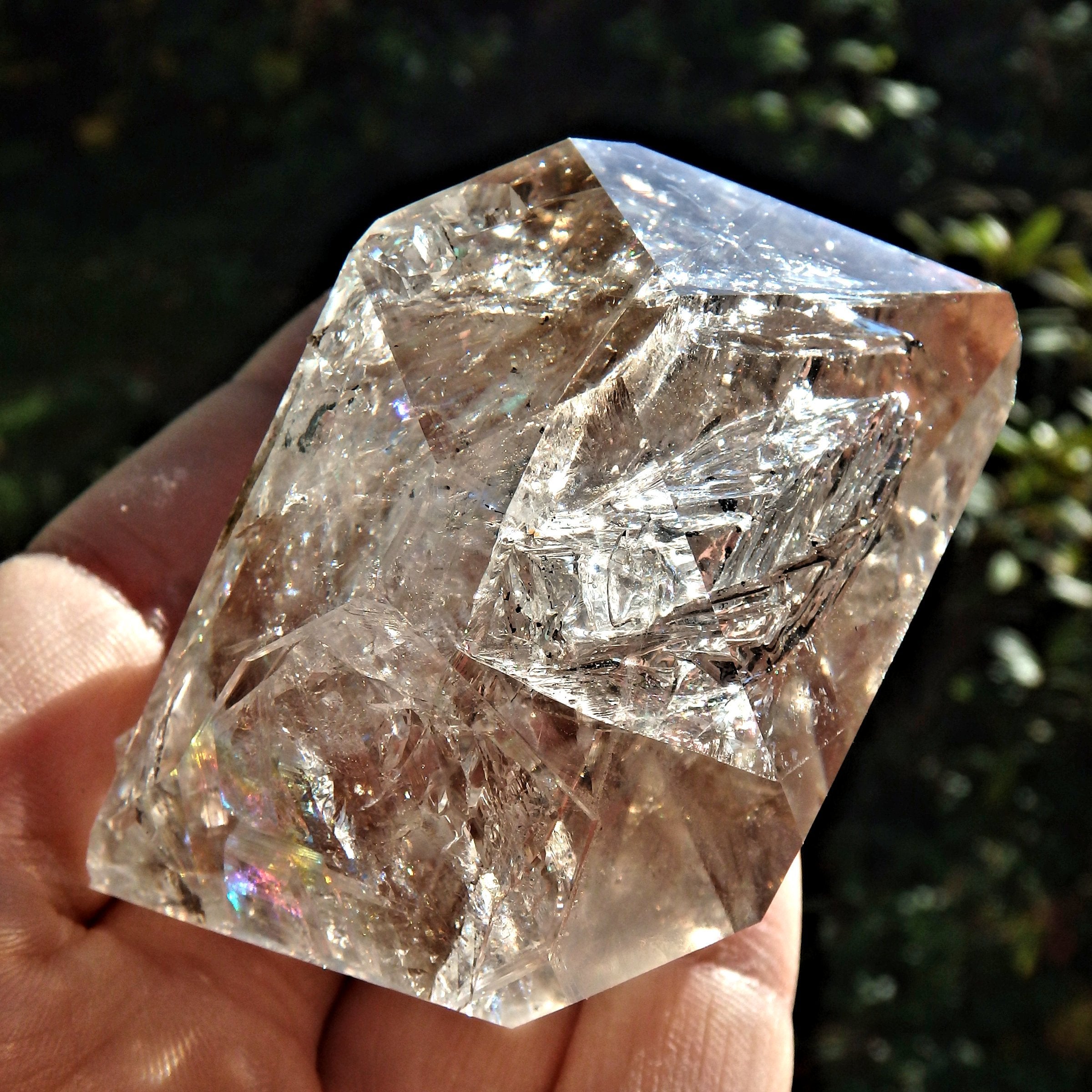 Fabulous Slightly Smoky Large NY Herkimer Diamond Specimen With Record Keepers - Earth Family Crystals