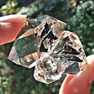 RESERVED For ALESHA.D~Brilliant Slightly Smoky NY Herkimer Diamond Cluster1 - Earth Family Crystals