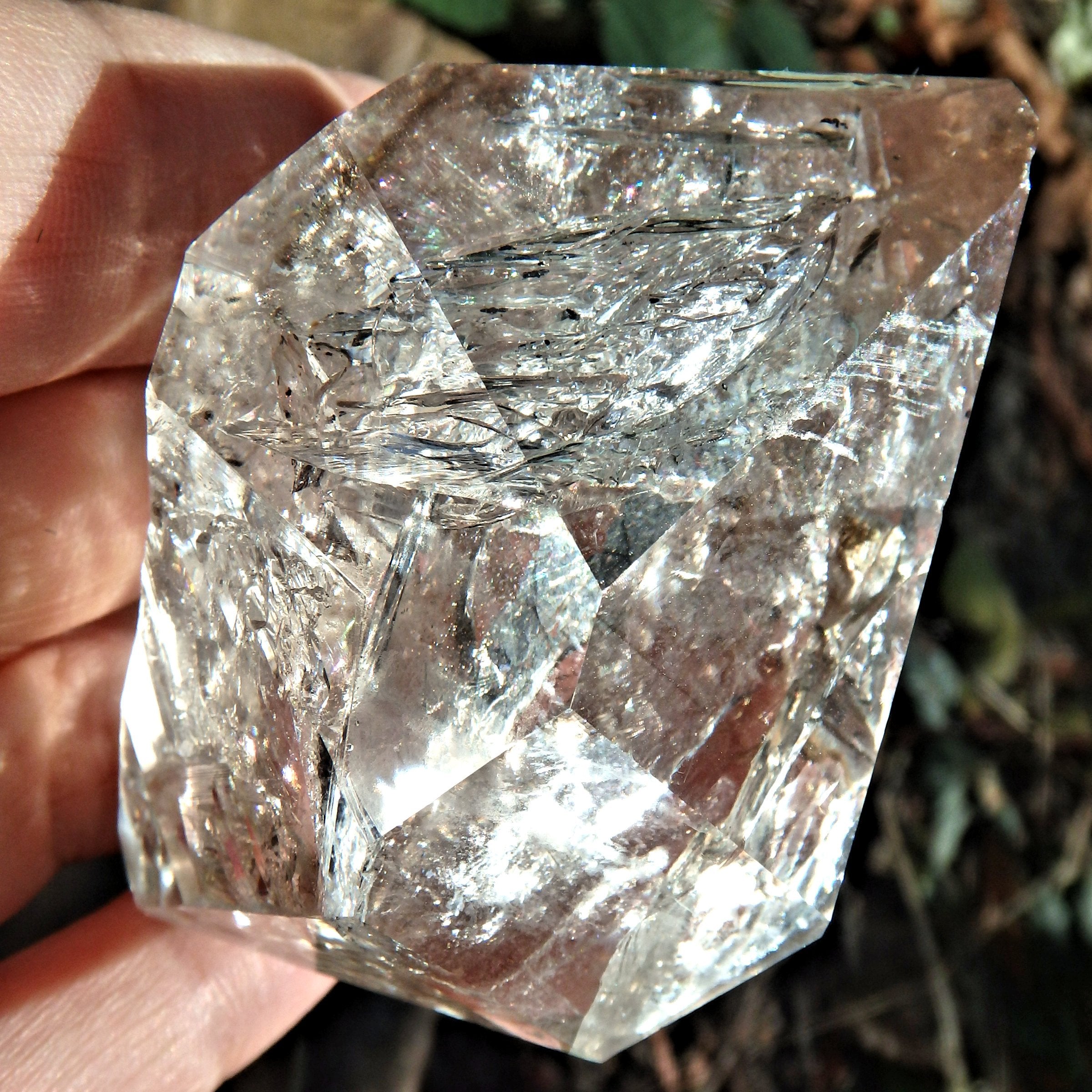 Fabulous Slightly Smoky Large NY Herkimer Diamond Specimen With Record Keepers - Earth Family Crystals