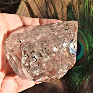 Rainbows & Record Keepers Large NY Herkimer Diamond DT Specimen - Earth Family Crystals