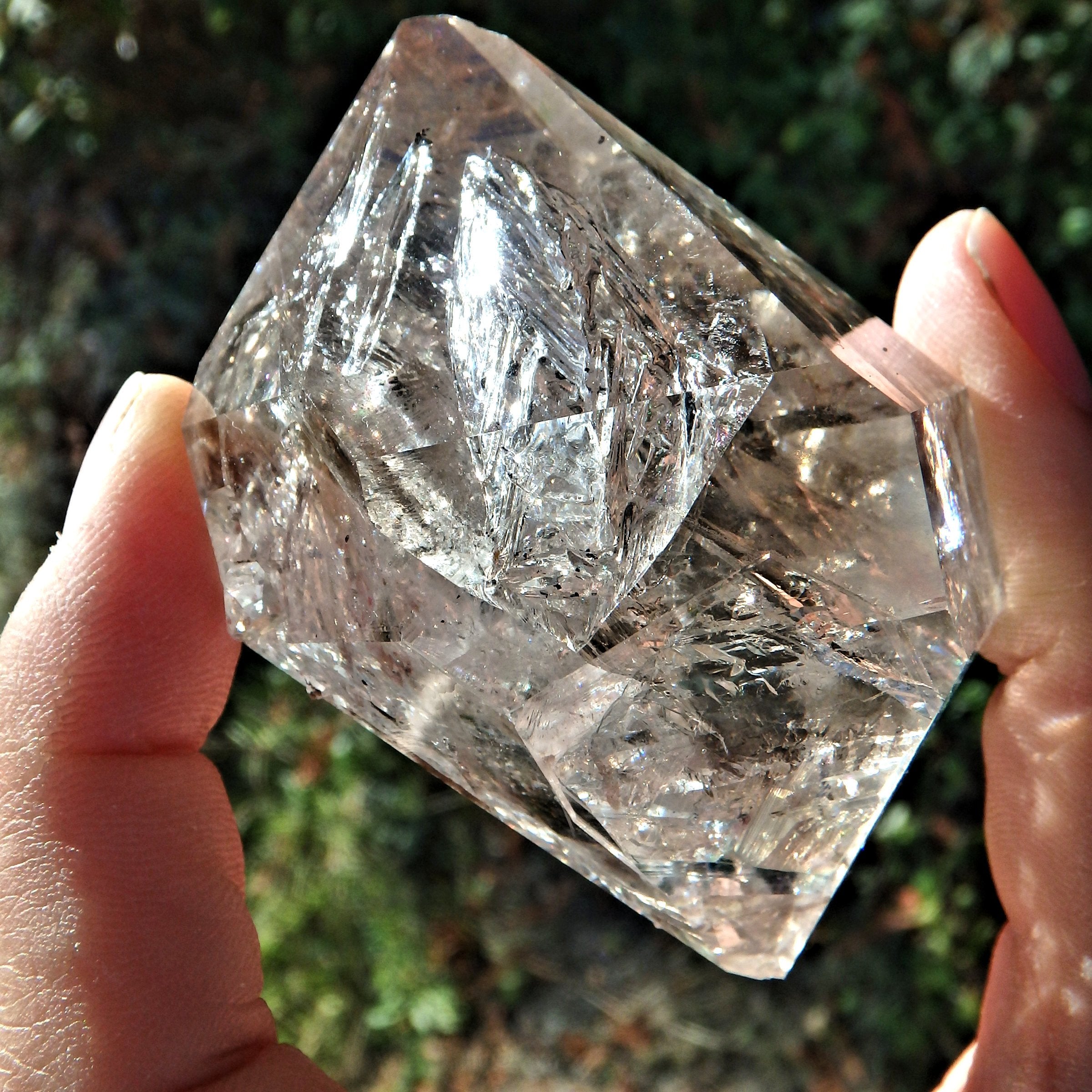 Fabulous Slightly Smoky Large NY Herkimer Diamond Specimen With Record Keepers - Earth Family Crystals