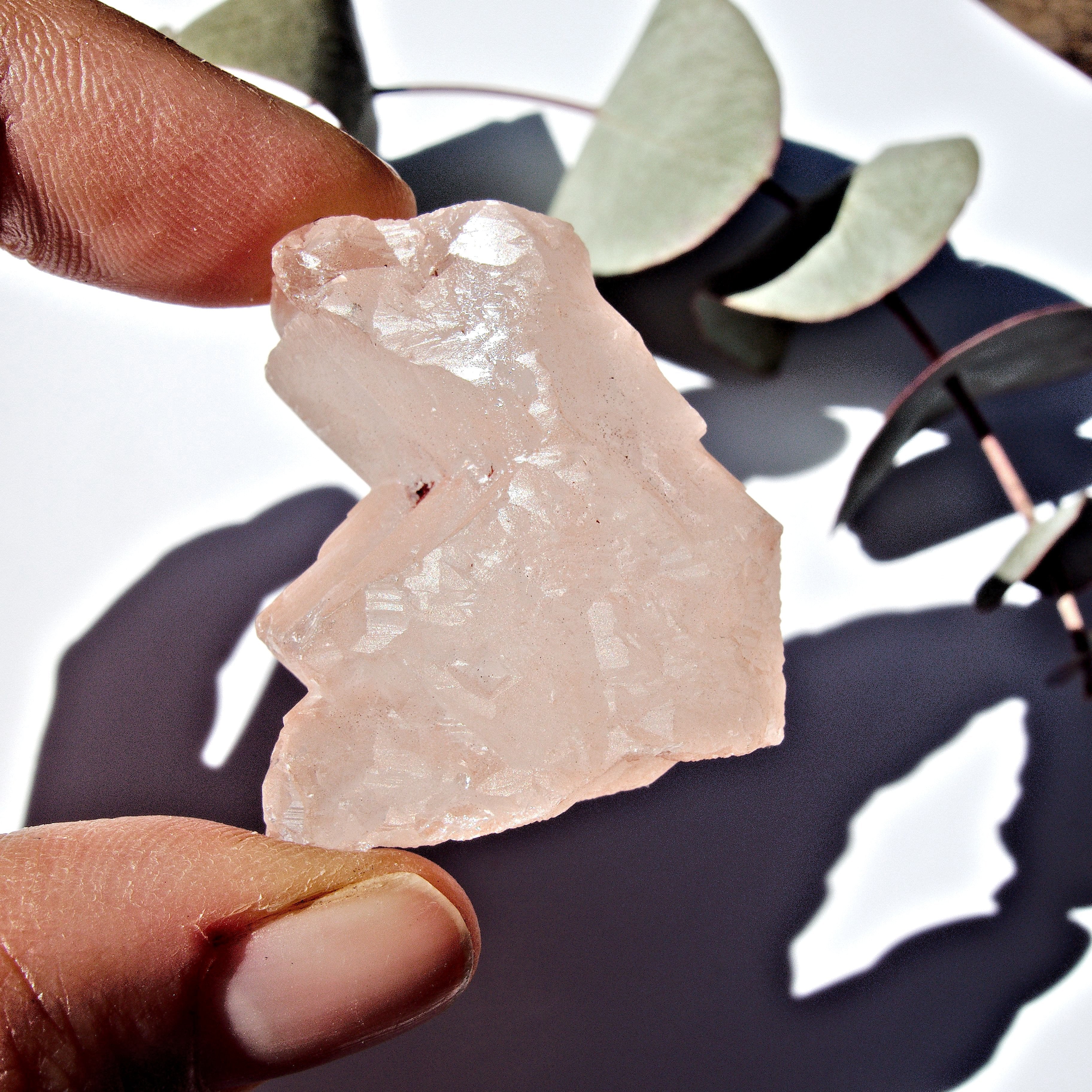 Ice Pink Nirvana Himalayan Quartz Raw Hand Held Specimen