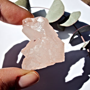 Ice Pink Nirvana Himalayan Quartz Raw Hand Held Specimen