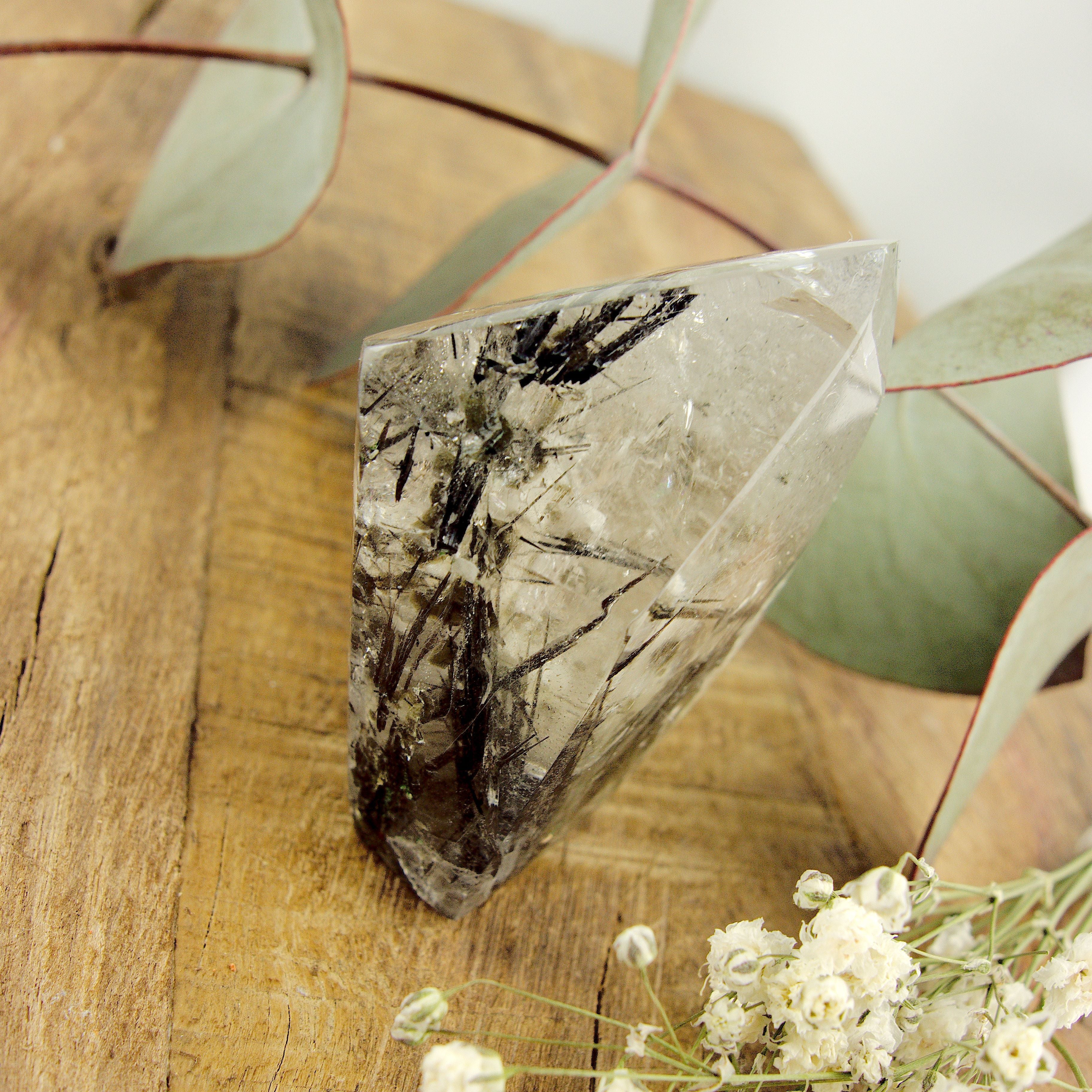 Self Standing Tourmalated Himalayan Quartz Free Form Specimen #2